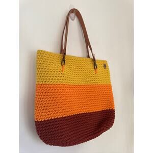 Handmade Crochet Knit Heavyduty Tote Bag, One Size